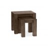 Premier Collection Turin Dark Oak Nest Of Lamp Tables