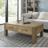 Premier Collection Turin Light Oak Coffee Table With Drawers