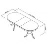 Signature Collection Bordeaux Chalk Oak 6-8 Dining Table