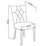 Signature Collection Bordeaux Chalk Oak Uph Chair -  Titanium Fabric (Pair)