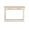 Signature Collection Chartreuse Aged Oak & Antique White Console Table