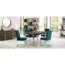 Signature Collection Tivoli Dark Oak Uph Cantilever Chair - Sea Green Velvet (Pair)