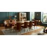 Signature Collection Westbury Rustic Oak Upholstered Chair - Tan Faux Leather (Pair)
