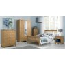 Gallery Collection Atlanta Oak High Footend Bedstead Double 135cm