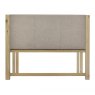 Premier Collection Turin Aged Oak Upholstered Headboard King 150cm