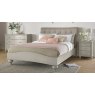 Premier Collection Montreux Urban Grey Uph Bedstead Vertical Stitch Pebble Grey Fabric King 150cm