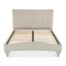 Premier Collection Montreux Urban Grey Uph Bedstead Vertical Stitch Pebble Grey Fabric King 150cm