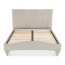 Premier Collection Montreux Urban Grey Uph Bedstead Vertical Stitch Pebble Grey Fabric King 150cm