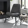 Vintage Peppercorn Casual Chair - Dark Grey Fabric