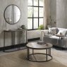 Signature Collection Chevron Weathered Ash Console Table