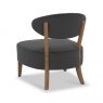 Signature Collection Margot Casual Chair - Gun Metal Velvet Fabric