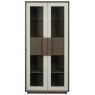 Premier Collection City Weathered Oak & Soft Grey Display Cabinet