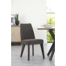 Premier Collection Brunel Gunmetal Upholstered Fixed Chair - Cold Steel (Single)
