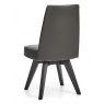 Premier Collection Brunel Gunmetal Upholstered Swivel Chair - Grey Bonded Leather (Single)