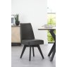 Premier Collection Brunel Gunmetal Upholstered Swivel Chair - Grey Bonded Leather (Single)