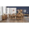 Signature Collection High Park Knotty Oak Set - 6-8 Table & 6 Slat Back Chairs