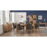 Signature Collection High Park Knotty Oak Set - 6-8 Table & 6 Armchairs