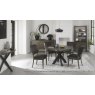 Bentley Designs Ellipse Fumed Oak Circular Wall Mirror- 4 seater table and logan old west vintage