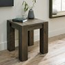 Bentley Designs Logan Fumed Oak Lamp Table- feature