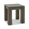 Bentley Designs Logan Fumed Oak Lamp Table- front angle shot