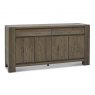 Bentley Designs Logan Fumed Oak Wide Sideboard- front angle shot