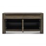 Bentley Designs Logan Fumed Oak Wide Sideboard- open cabinets