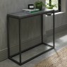 Bentley Designs Renzo Zinc & Dark Grey Narrow Console Table - feature