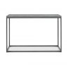 Bentley Designs Renzo Zinc & Dark Grey Console Table - front on