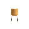 Gallery Collection Rothko - Mustard Velvet Fabric Chair with Gold Legs (Pair)
