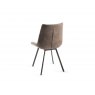 Gallery Collection Fontana - Tan Faux Suede Fabric Chair with Black Legs (Pair)