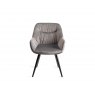 Signature Collection Tivoli Weathered Oak 6-8 Seater Table & 6 Dali Grey Velvet Chairs