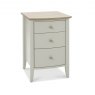 Premier Collection Whitby Scandi Oak & Soft Grey 3 Drawer Nightstand