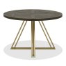 Signature Collection Athena Fumed Oak 4 Seater Circular Dining Table