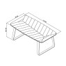 Signature Collection Emerson Weathered Oak & Peppercorn Rectangular Coffee Table