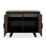 Signature Collection Emerson Weathered Oak & Peppercorn Narrow Sideboard
