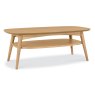 Premier Collection Oslo Oak Coffee Table With Shelf - Grade A2 - Ref #0021