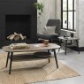 Gallery Collection Vintage Weathered Oak & Peppercorn Coffee Table - Grade A2 - Ref #0028