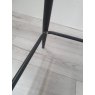 Gallery Collection Cezanne - Dark Grey Faux Leather Bar Stool with Black Legs (Each) - Grade A1 - Ref #0063
