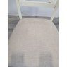 Premier Collection Montreux Antique White X Back Chair - Sand Colour Fabric (Single) - Grade A2 - Ref #0103