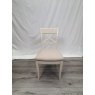 Premier Collection Montreux Antique White X Back Chair - Sand Colour Fabric (Single) - Grade A2 - Ref #0002