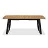 Signature Collection Emerson Rustic Oak & Peppercorn 4-6 Seater Extension Dining Table