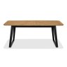 Signature Collection Emerson Rustic Oak & Peppercorn 6-8 Seater Extension Dining Table