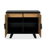 Signature Collection Emerson Rustic Oak & Peppercorn Narrow Sideboard
