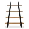 Signature Collection Emerson Rustic Oak & Peppercorn Open Display Unit