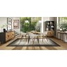 Signature Collection Emerson Rustic Oak & Peppercorn Display Cabinet
