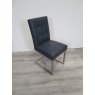 Signature Collection Tivoli Dark Oak Uph Cantilever Chair - Mottled Black Faux Lthr (Single) - Grade A2 - Ref #0243