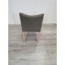 Premier Collection Bergen Oak Uph Chair - Black Gold Fabric (Single) - Grade A3 - Ref #0271