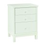 Gallery Collection Atlanta White 3 Drawer Nightstand - Grade A3 - Ref #0278