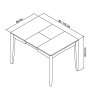 Premier Collection Bergen Grey Washed Oak & Soft Grey 2-4 Extension Table - Grade A3 - Ref #0401