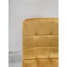 Gallery Collection Mondrian - Mustard Velvet Fabric Chairs with Black Legs (Single) - Grade A2 - Ref #0417